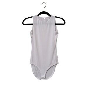 Slightly sheer white bodysuit. 
Xsmall.